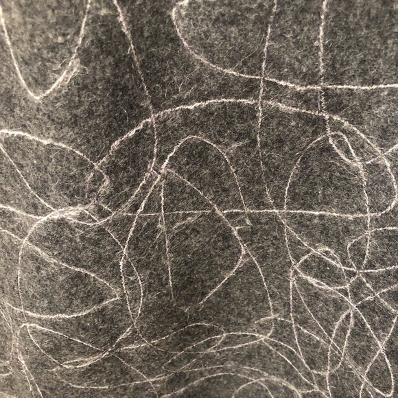 French Connection Gray With Cream Wool Blend Skirt Sz 2 - Picture 2 of 6